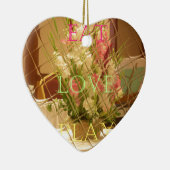 Reflektierte Blütenkunst Keramikornament (Rechts)