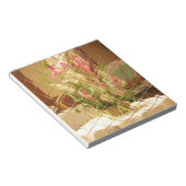 Reflektierte Blütenkunst Notizblock (angewinkelt)