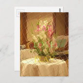 Reflektierte Blütenkunst Postkarte (Vorne/Hinten)