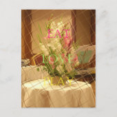 Reflektierte Blütenkunst Postkarte (Vorderseite)