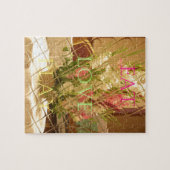 Reflektierte Blütenkunst Puzzle (Horizontal)