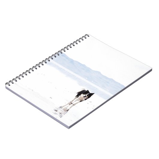 Reflektierte Border-Collie Notizblock (Linke Seite)