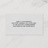 Reflektierte Schachpartien Visitenkarte (Rückseite)