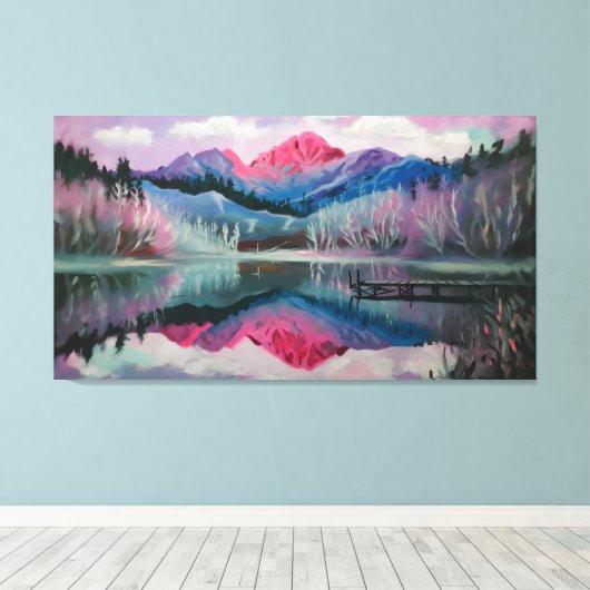 Reflektierte Träume Leinwanddruck (Insitu (Holzboden))