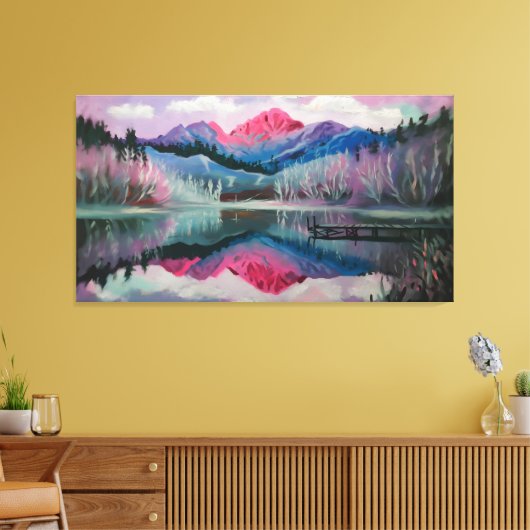 Reflektierte Träume Leinwanddruck (Insitu (Wohnzimmer))