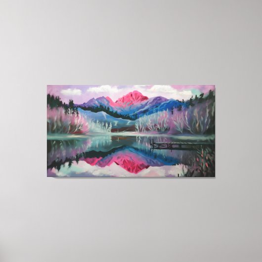 Reflektierte Träume Leinwanddruck (Vorderseite)