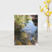 reflektierter Himmel und üppige Grünkarte Karte (Gelbe Blume)