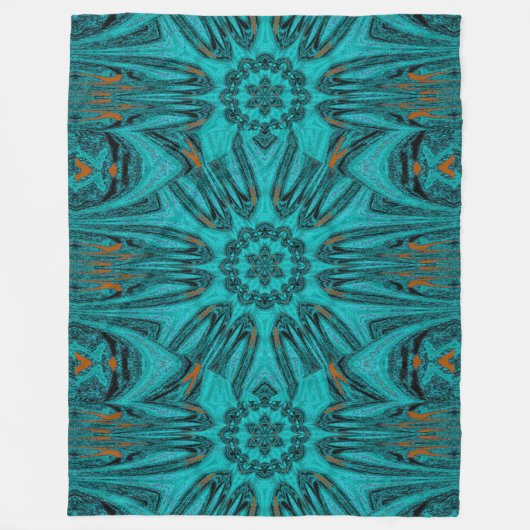 Reflektierter Lotus 14 Fleecedecke (Vorderseite)