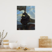 Reflektierter Zug Poster (Küche)