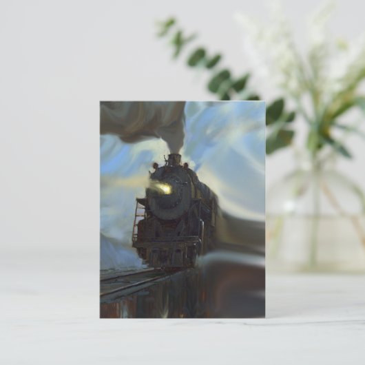 Reflektierter Zug Postkarte (Stehend Vorderseite)