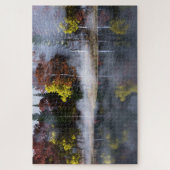Reflektiertes Jigsaw-Puzzle im Herbst Puzzle (Vertikal)