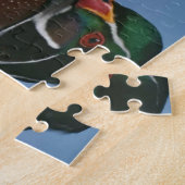Reflektion bei männlichen Holzherden Puzzle (Seite)
