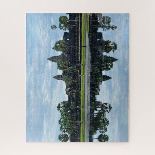 Reflektion der Angkor Wat Puzzle (Vertikal)