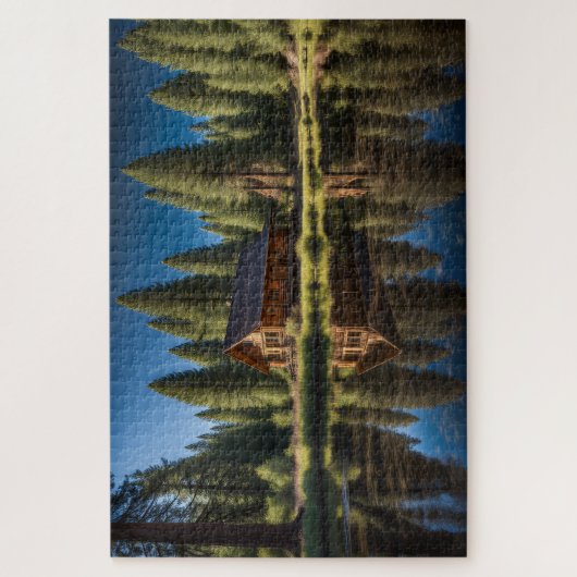 Reflektion der Kabine Puzzle (Vertikal)