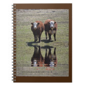 Reflektion der Kuh Notizblock (Vorderseite)