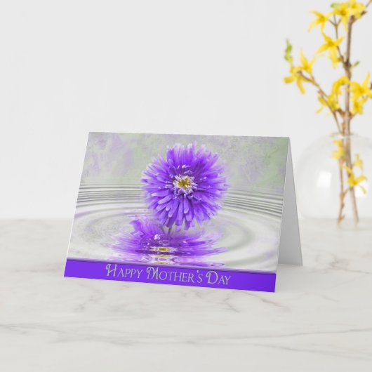 Reflektion der Mutter Karte (Gelbe Blume)