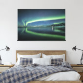 Reflektion der Nordlichter Leinwanddruck (Insitu (Schlafzimmer))
