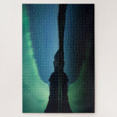 Reflektion der Nordlichter Puzzle (Vertikal)