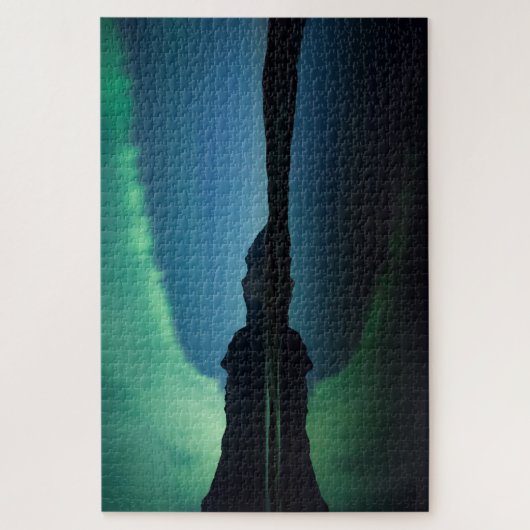 Reflektion der Nordlichter Puzzle (Vertikal)