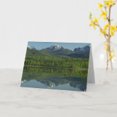 Reflektion der Ragged Range Mountains, N.W.T., Karte (Gelbe Blume)