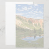 Reflektion der Roten Berge Briefpapier (Vorne/Hinten)