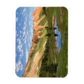 Reflektion der Roten Berge Magnet (Vertikal)