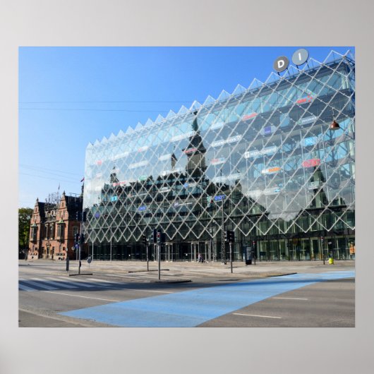 Reflektion der Stadt Kopenhagen Poster (Vorne)