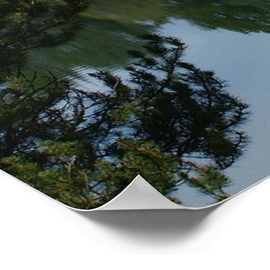 Reflektion der Teton-Berge Poster (Ecke)