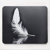 Reflektion der weißen Feder Mousepad (Vorne)