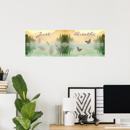 Reflektion der Zitrusfrüchte Poster (Heimbüro)