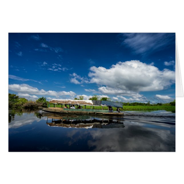 Reflektion des Bootes (Vorderseite (Horizontal))