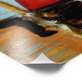 Reflektion des Bootes Fotodruck (Ecke)