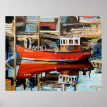 Reflektion des Bootes