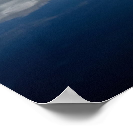 Reflektion des Bootes Poster (Ecke)