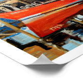 Reflektion des Bootes Poster (Ecke)