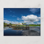 Reflektion des Bootes Postkarte (Vorderseite)