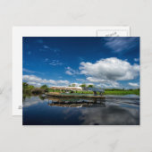 Reflektion des Bootes Postkarte (Vorne/Hinten)