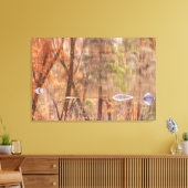 Reflektion des Herbstflusses Leinwanddruck (Insitu (Wohnzimmer))