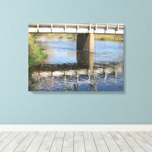 Reflektion des Lebens Leinwanddruck (Insitu (Holzboden))