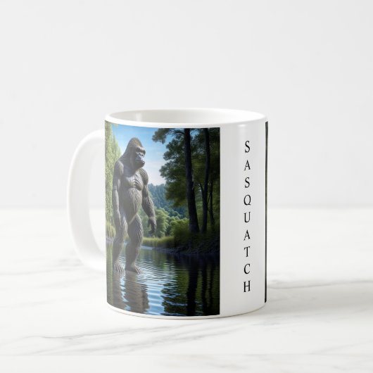 Reflektion des Muskelbigfußes im Wasser Kaffeetasse (Vorderseite Links)