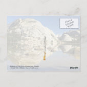 Reflektion des Polly Dome, Yosemite Nationalpark Postkarte (Rückseite)