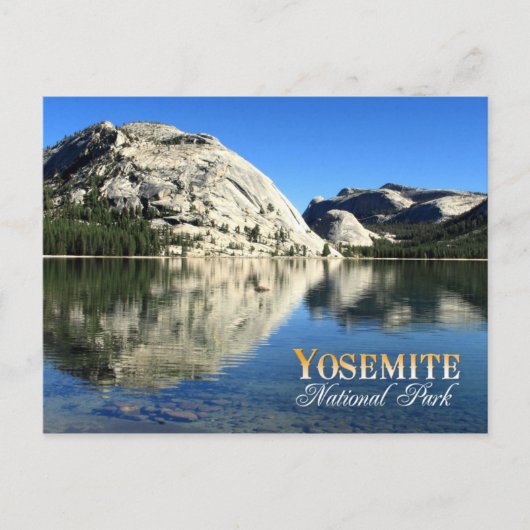 Reflektion des Polly Dome, Yosemite Nationalpark Postkarte (Vorderseite)