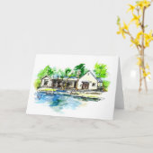 Reflektion des Pool Karte (Gelbe Blume)