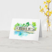 Reflektion des Pool Karte (Gelbe Blume)