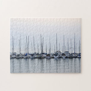 Reflektion des Segelbootes - Bayfield, WI - 11x14 Puzzle