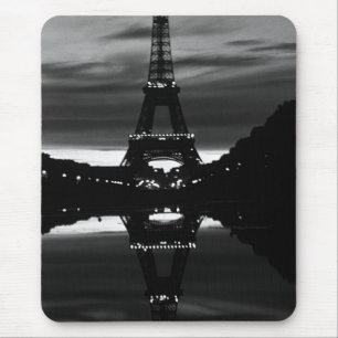 Reflektion des Vintagen Paris-Eiffel-Turms Mousepad