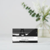 Reflektion des Vintagen Paris-Eiffel-Turms Visitenkarte (Stehend Vorderseite)