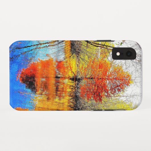 Reflektion eines Baumes Case-Mate iPhone Hülle (Rückseite (Horizontal))