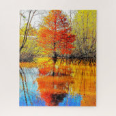 Reflektion eines Baumes Puzzle (Vertikal)