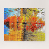 Reflektion eines Baumes Puzzle (Horizontal)